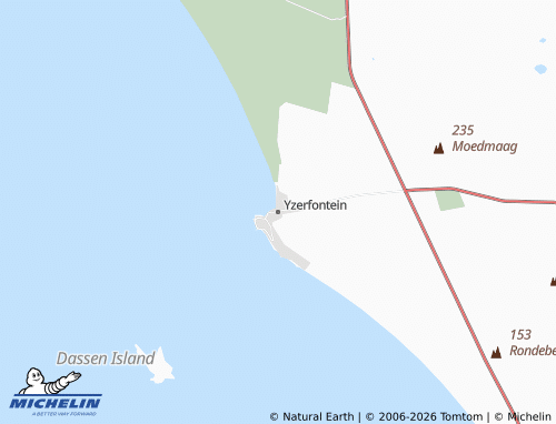 MICHELIN-Landkarte Yzerfontein - ViaMichelin