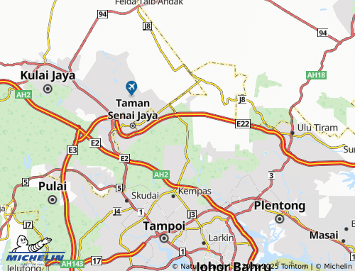 MICHELIN Kampung Baru Sri Aman map - ViaMichelin