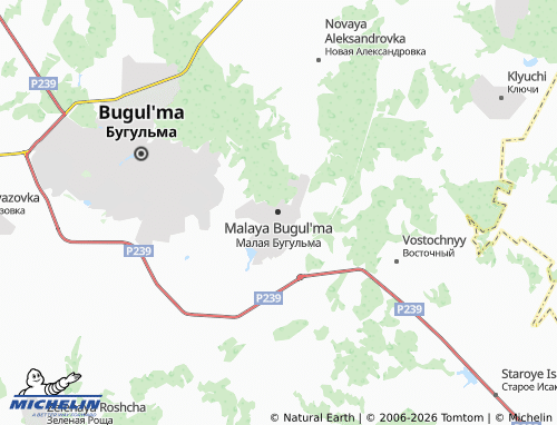 MICHELIN-Landkarte Malaya Bugul'ma - ViaMichelin
