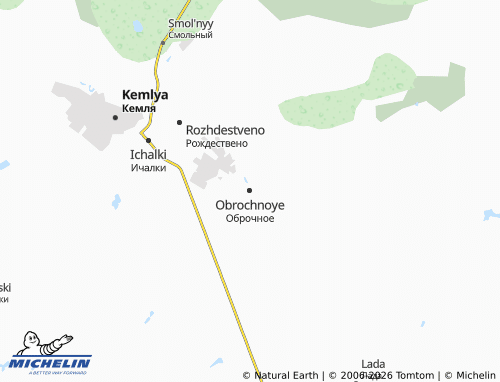 MICHELIN-Landkarte Obrochnoye - ViaMichelin