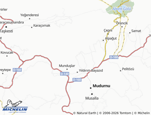 MICHELIN Esenkaya map - ViaMichelin