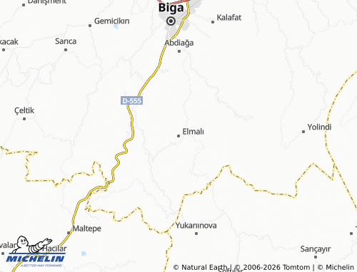 MICHELIN Elmalı map - ViaMichelin