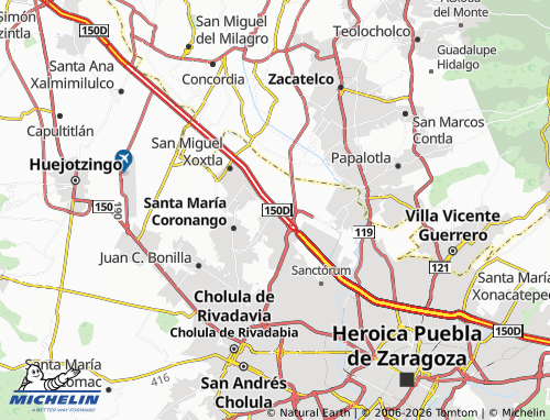 Mappa MICHELIN San Francisco Ocotlán - ViaMichelin