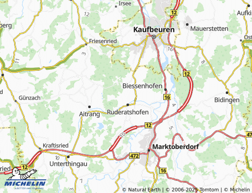 Carte MICHELIN Hiemenhofen - ViaMichelin