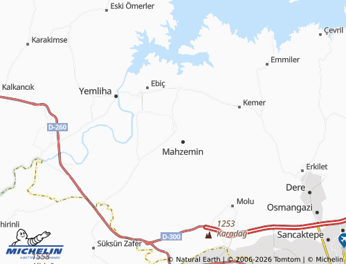 MICHELIN Mahzemin Yeni map - ViaMichelin