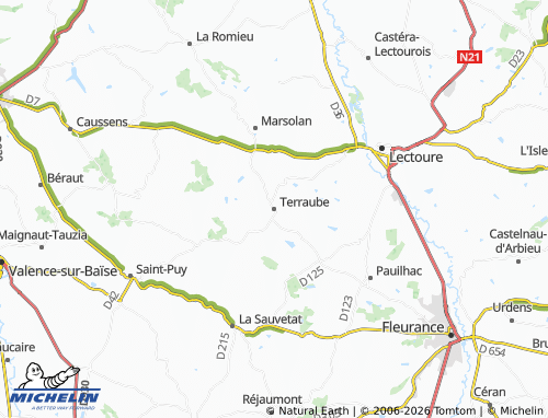Mapa MICHELIN Terraube - ViaMichelin