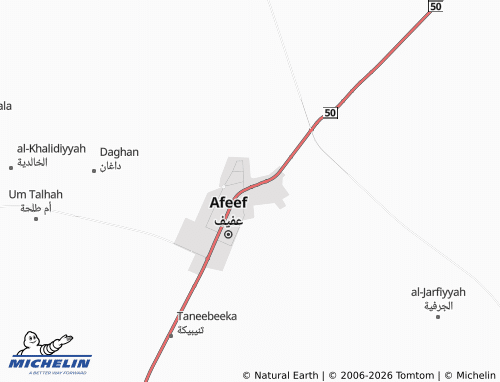 MICHELIN-Landkarte al-Nahdah - ViaMichelin