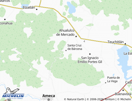 Mappa MICHELIN Santa Cruz de Bárcena - ViaMichelin
