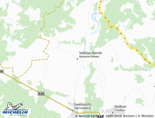 MICHELIN Velikiye Nemki map - ViaMichelin