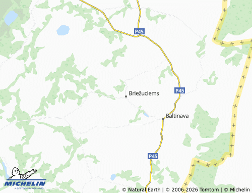 Mapa MICHELIN Briežuciems - ViaMichelin