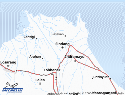 MICHELIN-Landkarte Sindang - ViaMichelin