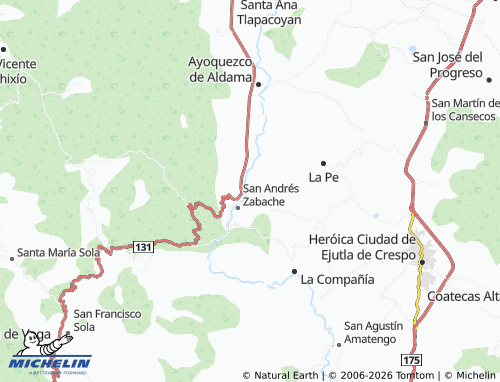 Mappa MICHELIN San Martín Lachilá - ViaMichelin