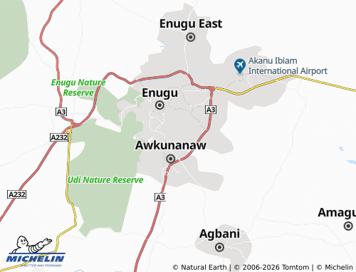 Mappa MICHELIN Umuogbodo Anam Layout - ViaMichelin