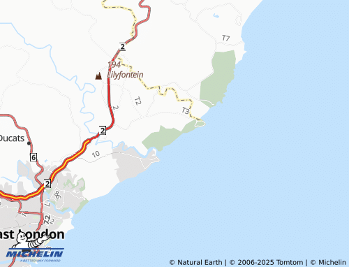 MICHELIN Sunrise-On-Sea map - ViaMichelin