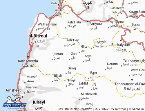 Kaart MICHELIN al-Fatahah - ViaMichelin