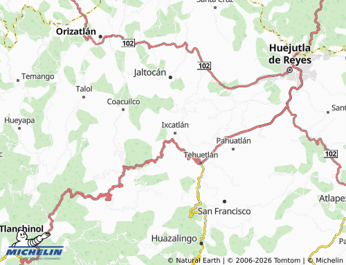 MICHELIN Cuatempa map - ViaMichelin