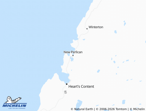 Mappa MICHELIN New Perlican - ViaMichelin