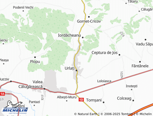 Mappa MICHELIN Valea Bobului - ViaMichelin