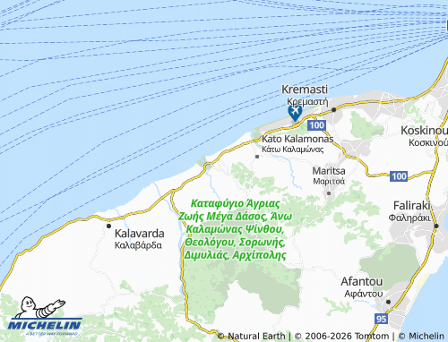 Carte MICHELIN Theologos - ViaMichelin