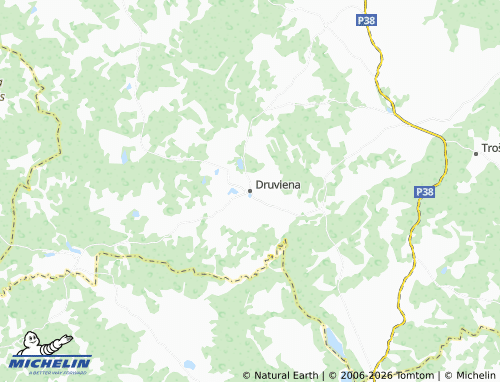 Mapa MICHELIN Druvienas pagasts - ViaMichelin