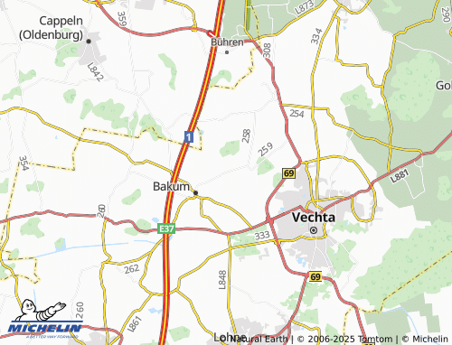 MICHELIN Lohe map - ViaMichelin