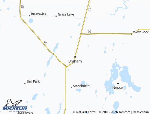 Carte MICHELIN Braham - ViaMichelin