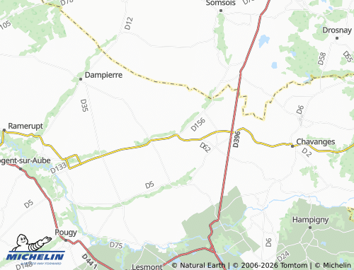 Mapa MICHELIN Balignicourt - ViaMichelin