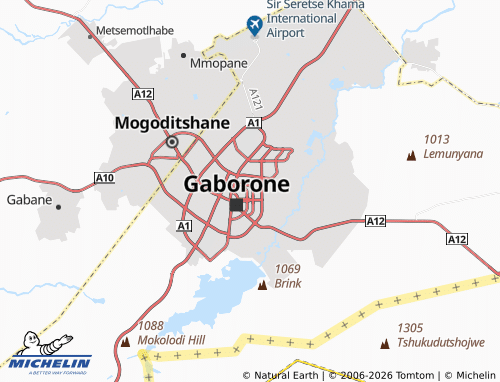 Mapa MICHELIN Botswelelo - ViaMichelin