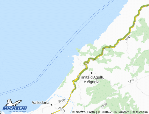 Mapa MICHELIN Isola Rossa - ViaMichelin
