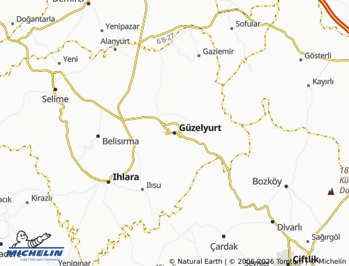 MICHELIN Güzelyurt map - ViaMichelin