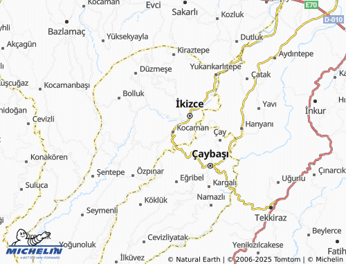 MICHELIN Kocaman map - ViaMichelin