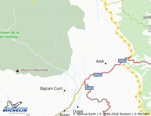 Mapa MICHELIN Shkëlzen - ViaMichelin