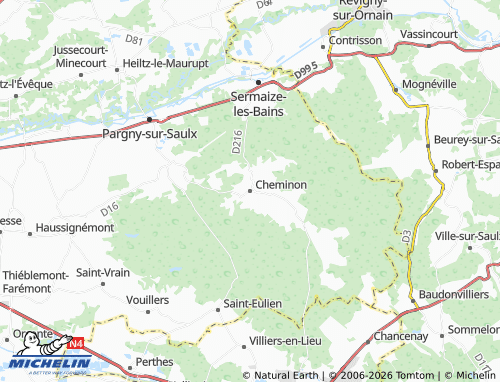 Mapa MICHELIN Cheminon - ViaMichelin