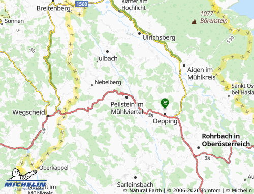 MICHELIN Peilstein im Mühlviertel map - ViaMichelin