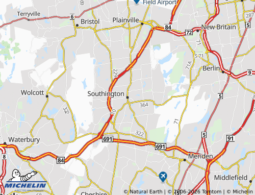 Mappa MICHELIN Southington - ViaMichelin