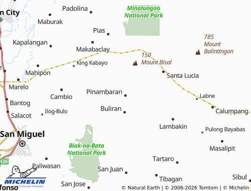MICHELIN Pinambaran map - ViaMichelin