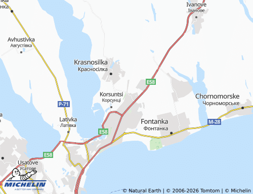 Mappa MICHELIN Ilichanka - ViaMichelin