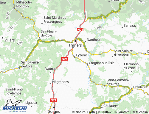 Mapa MICHELIN Eyzerac - ViaMichelin