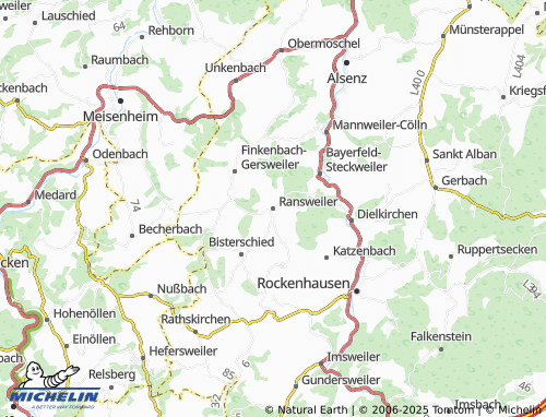 MICHELIN Ransweiler map - ViaMichelin