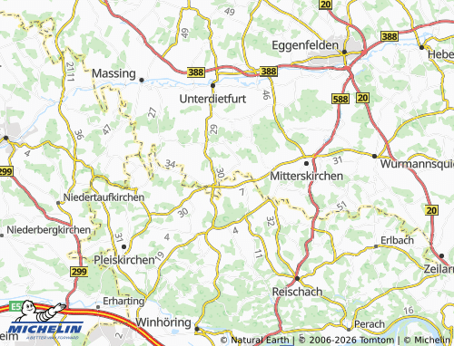MICHELIN Braunsberg map - ViaMichelin