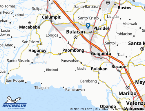 MICHELIN Santo Rosario map - ViaMichelin