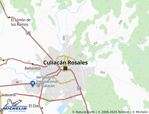 MICHELIN Agrarista Mexicana map - ViaMichelin