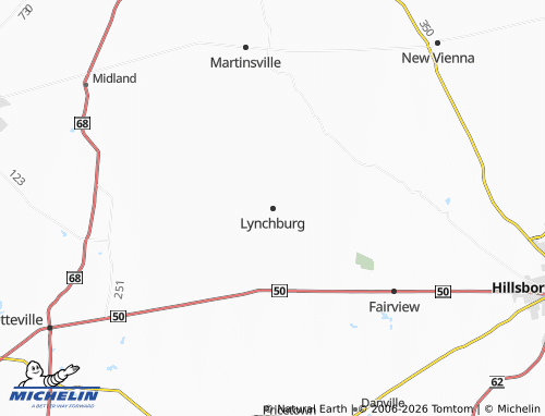 Mappa MICHELIN Lynchburg - ViaMichelin