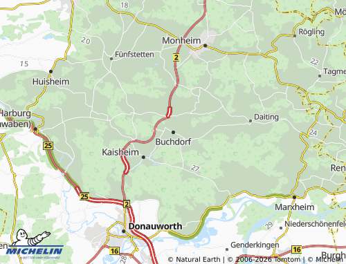 Mapa MICHELIN Buchdorf - ViaMichelin