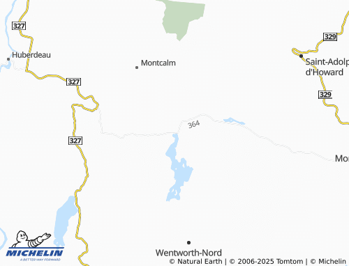 MICHELIN Lac-des-Seize-Îles map - ViaMichelin