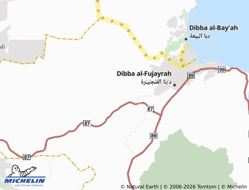 Mapa MICHELIN al-Ghib - ViaMichelin