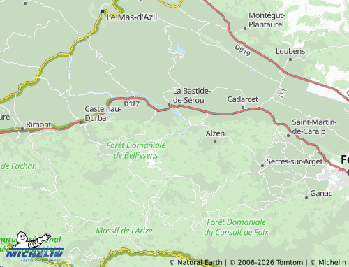 MICHELIN Nescus map - ViaMichelin