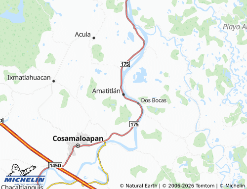 MICHELIN Amatitlán map - ViaMichelin