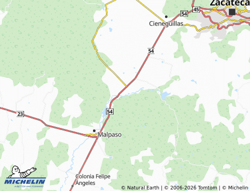 Mappa MICHELIN González Ortega, Machines - ViaMichelin