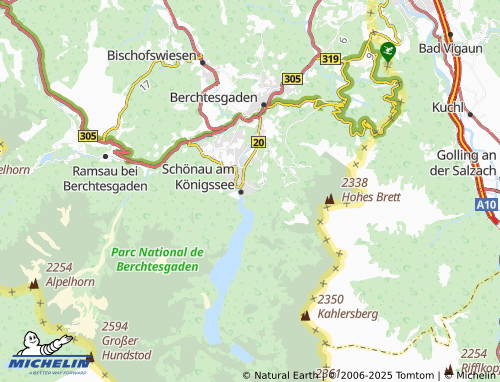 MICHELIN-Landkarte Königssee - ViaMichelin